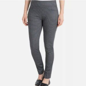 NEW Dalia Womens S Charcoal Navy Control Panel Pants Pullon Stretched